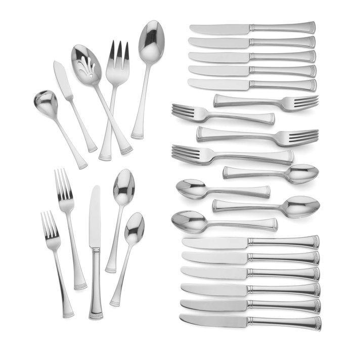 Lenox Portola Stainless Steel Flatware Set & Reviews Wayfair